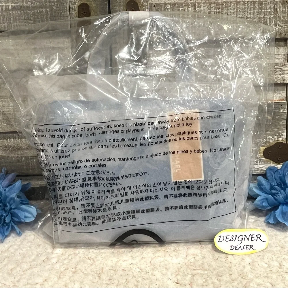 MICHAEL KORS Emilia Small Leather Satchel Crossbody NWT South Pacific Blue - Picture 7 of 10